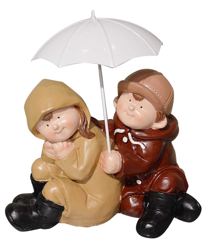 Ombrello per bambini, altezza 26 cm, seduti, dimensioni 25 x 17 x 26 cm