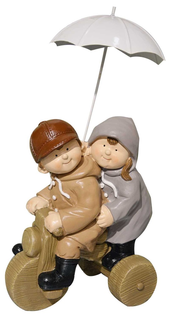 Triciclo per bambini con ombrello, altezza 35 cm, dimensioni 23 x 16 cm