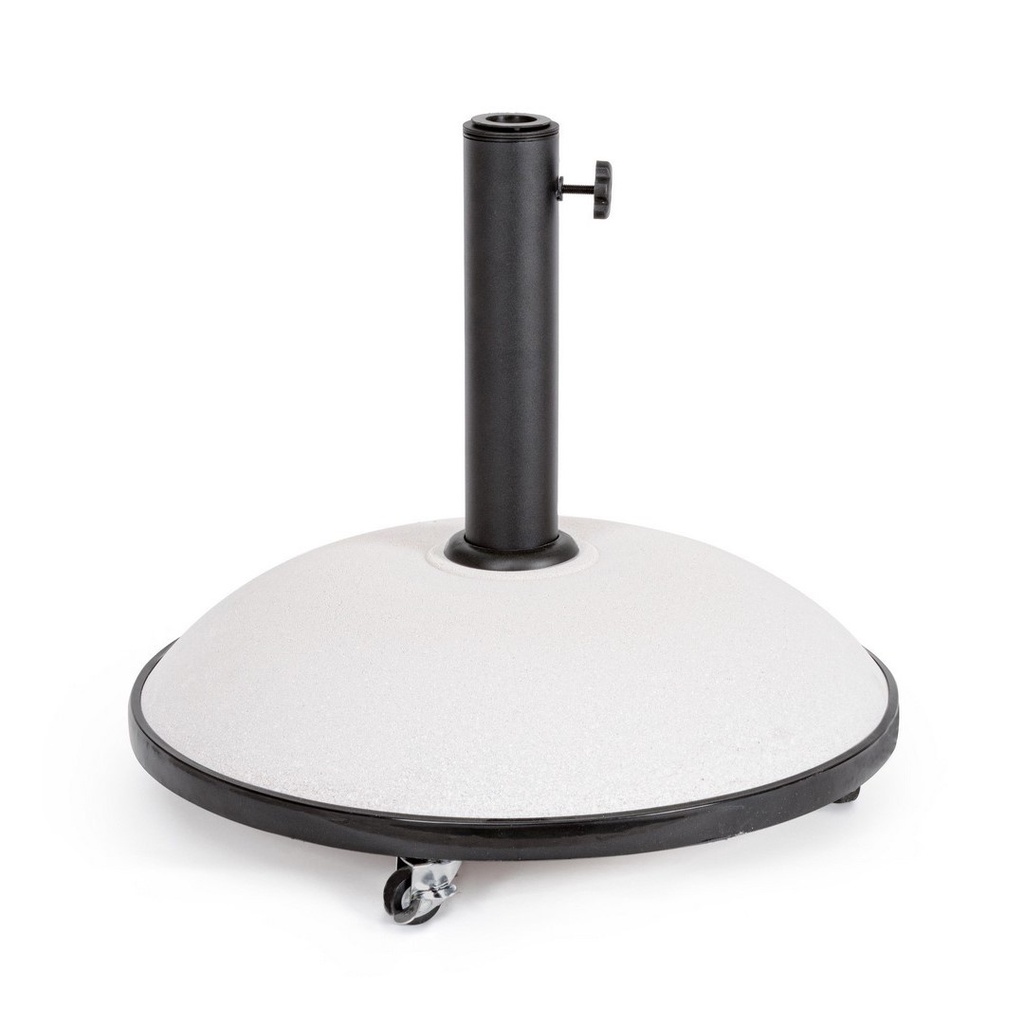 Base Ombrellone Barry  con ruote 50Kg Bianco