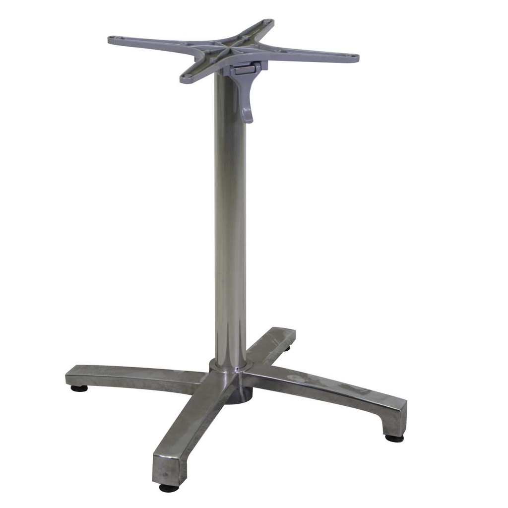 Base Tavolo Ribaltabile in Alluminio Grigio 52x72cm