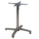Base Tavolo Ribaltabile in Alluminio Grigio 52x72cm