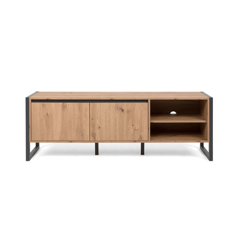 Base porta tv quercia antracite cm 160 x 55 x 40 h