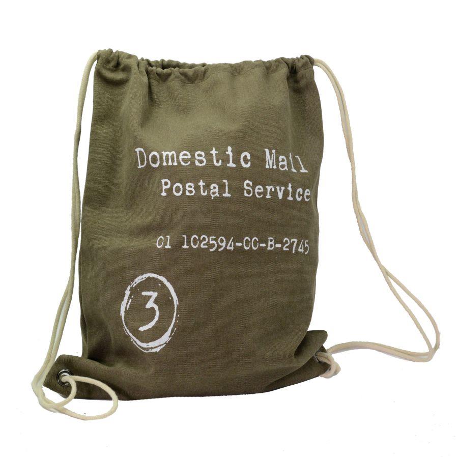 Borsa Sacco Marrone in Tessuto - 43x54x6,5 cm