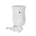 Bruciaessenze Plug Ceramica Bianco 9,8x7,5x13,8 cm