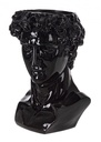 Busto Decorativo Nero H40 in Poliresina Resistente All'Acqua