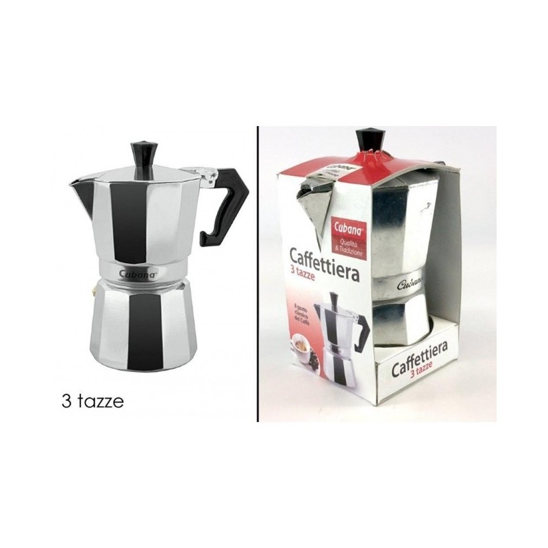 Caffettiera 3 tazze cubana