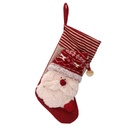 Calza Tessuto Babbo Natale 46x25x2 cm
