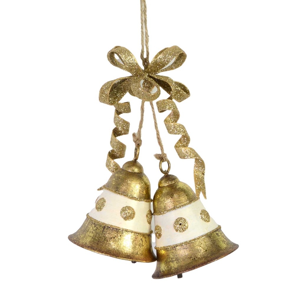 Campana Metallo Oro 15x6x23 cm