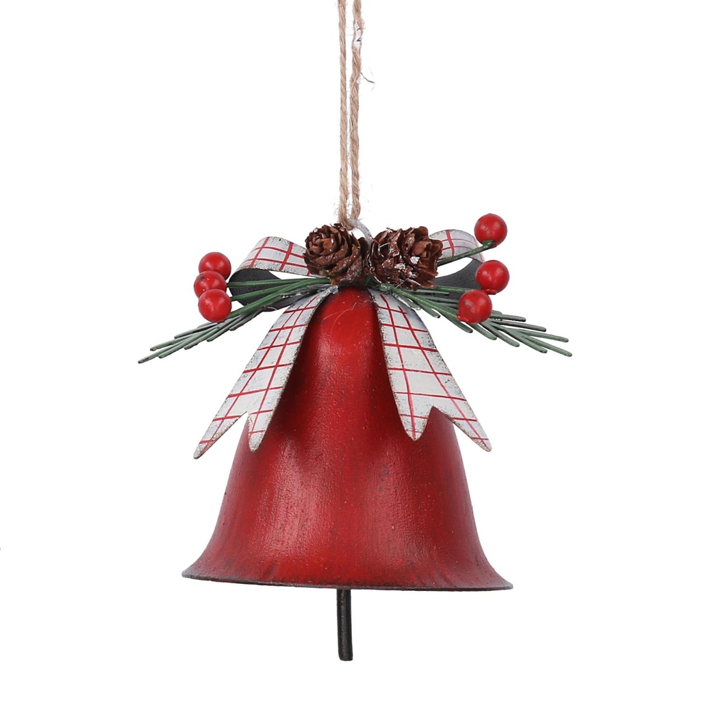 Campana Metallo Rosso 11x10x8 cm