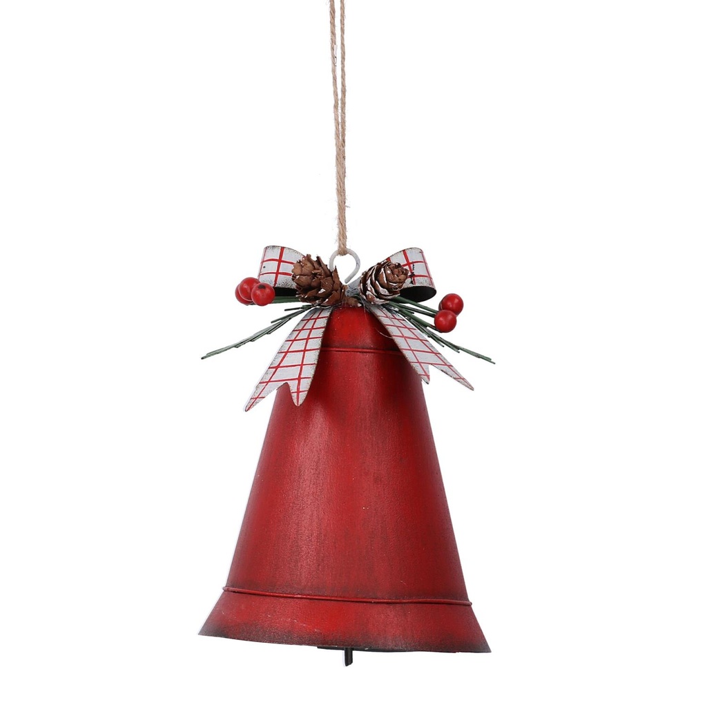 Campana Metallo Rosso 14,5x11x9,5 cm