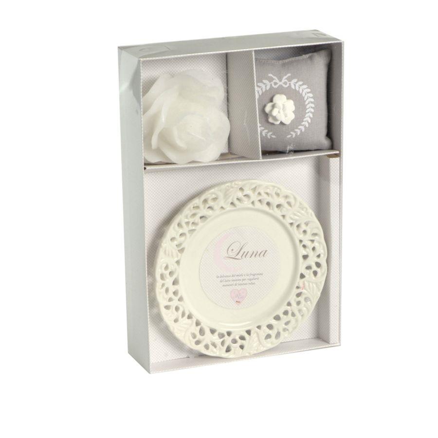 Candela Rosa Luna Latte &amp; Miele cm26x17h4,5 - 8 Ore