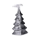 Candela albero grigio cm8h22,5 in paraffina