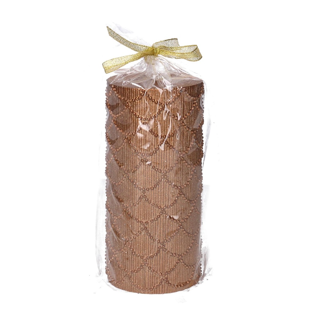 Candela in paraffina rame ø7x15 cm