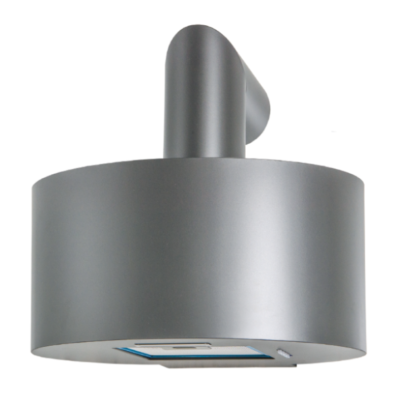 Cappa aspirante CURVE in acciaio inox silver cm Ø60
