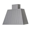 Cappa aspirante GARAGE WOOD DOGATO in acciaio inox silver cm 110