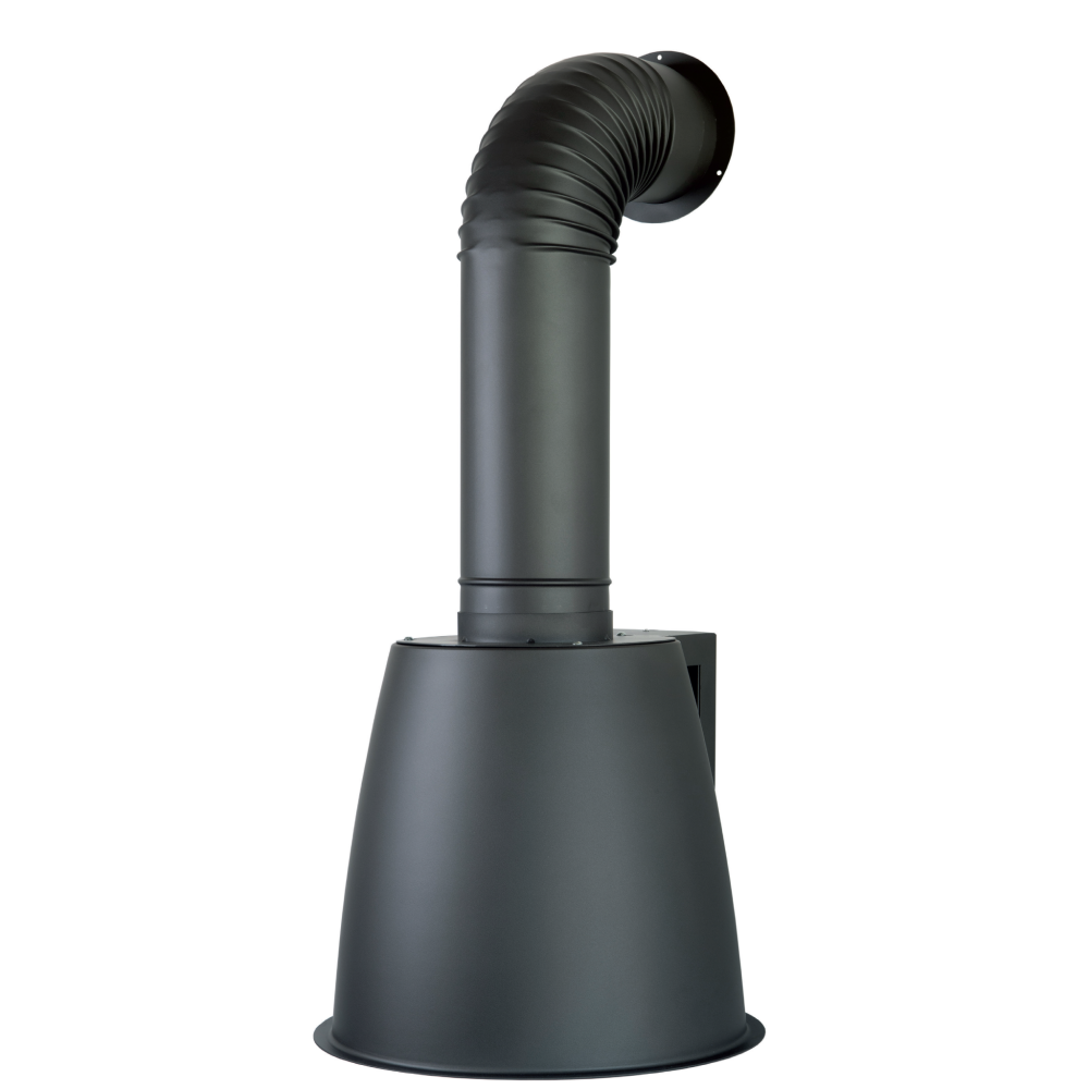 Cappa aspirante URBAN LUX PARETE in acciaio inox brunito cm Ø49