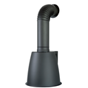 Cappa aspirante URBAN LUX PARETE in acciaio inox brunito cm Ø49