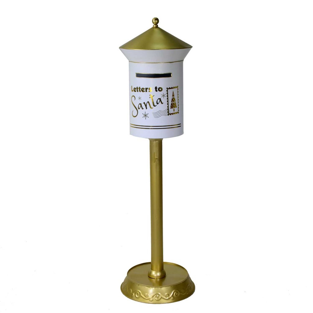 Cassetta Posta Metallo Oro 32,5x16x100 cm