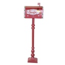 Cassetta Posta Metallo Rosso 32,5x16x100 cm