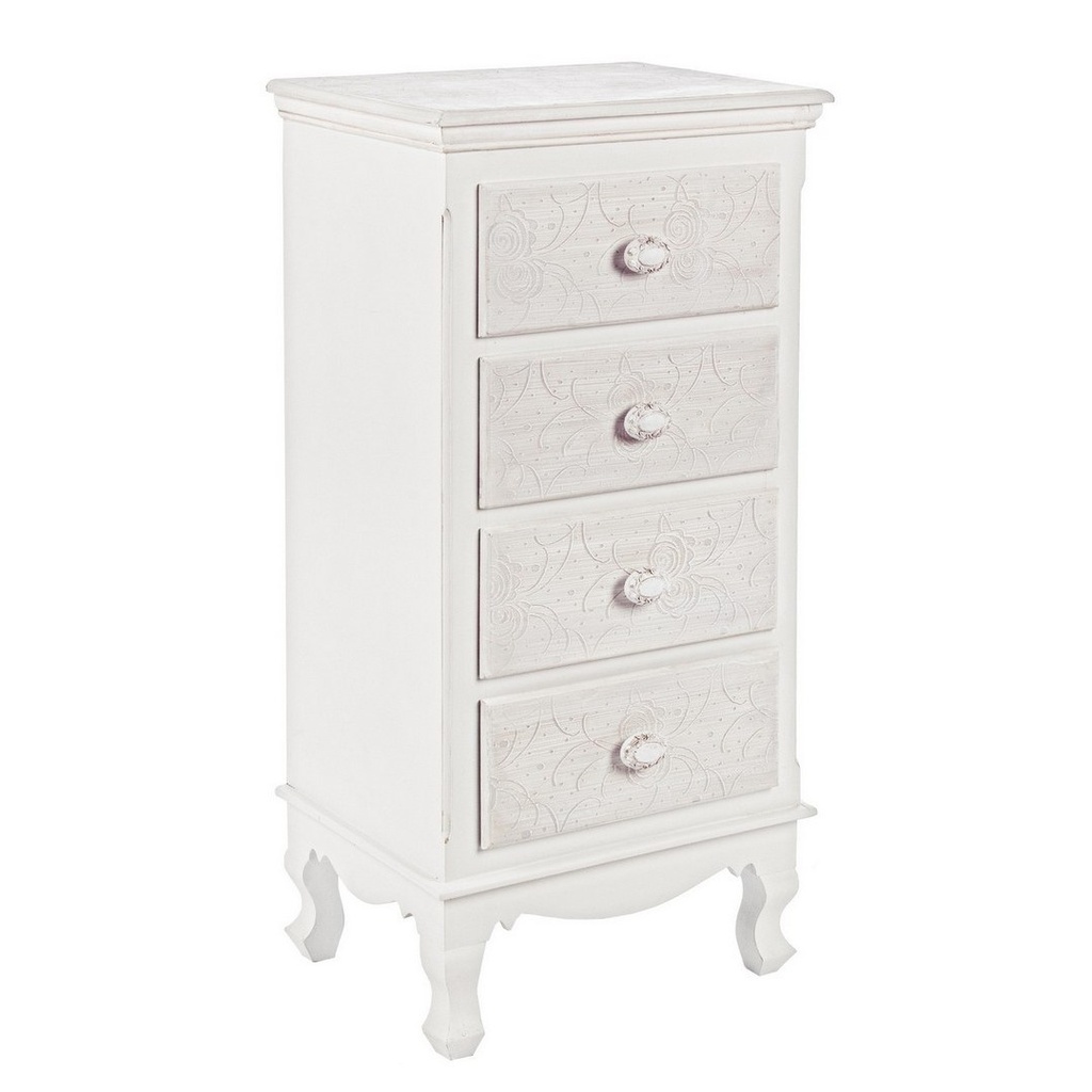 Cassettiera Classica con 4 Cassetti Clorine - Dimensioni 40x30x83 cm