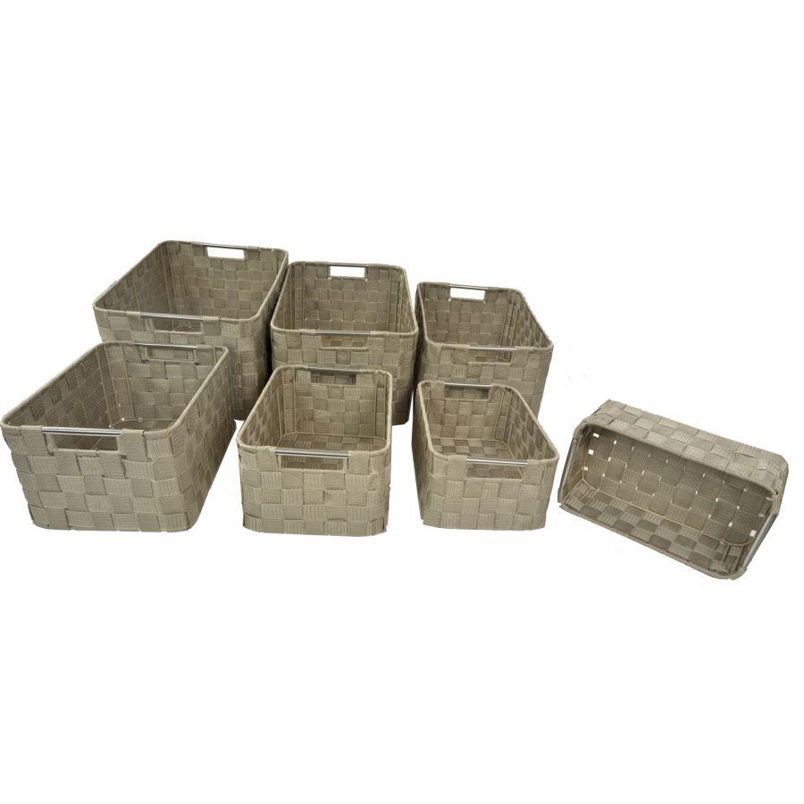 Cassetto Poliestere Tortora 38x28x21 cm - Organizza e Conserva Oggetti