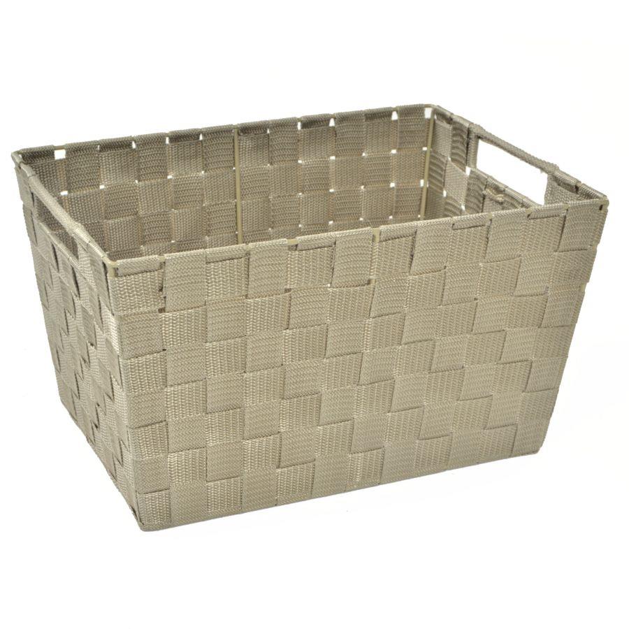 Cassetto Organizzatore in Poliestere Tortora 35x25x20 cm