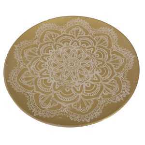 Centrotavola in legno oro tondo ø49h3,2