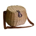 Cesta in vimini per funghi 39x33x27/32 cm