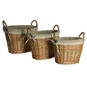 Cesta vimini foderata 41x30h29