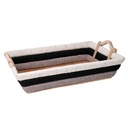 Cesta vimini multicolor rettangolare 53x38x12,5 cm