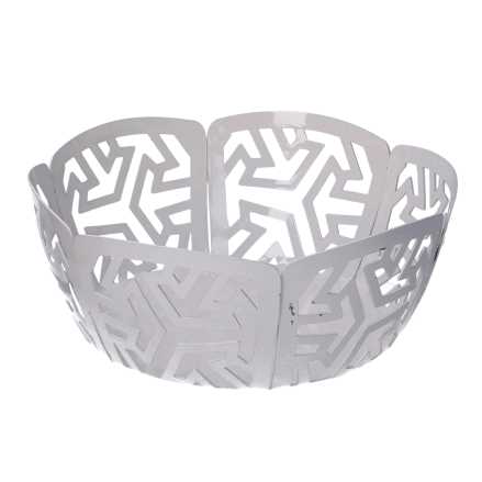 Cestina Metallo Frecce Bianco Tondo ø20h7