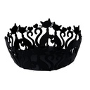 Cestina Metallo Gatti Nero Tondo ø20h7