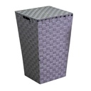 Cestone grigio foderato quadro cm33x33h53