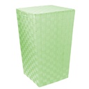 Cestone verde chiaro foderato quadro cm33x33h53
