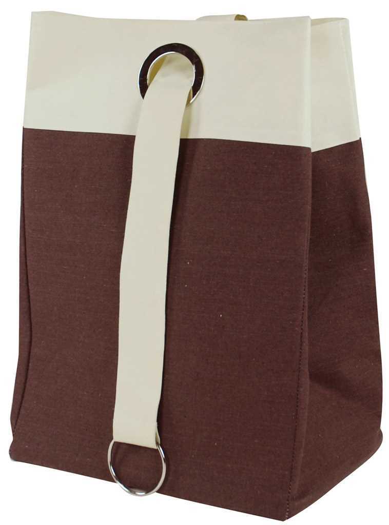 Cestone portabiancheria beige cm. 40 x 30 x 60