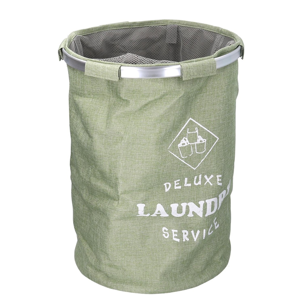 Cestone verde tondo pieghevole ø40h55