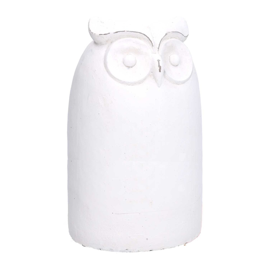 Civetta Bianca Piccola - Ceramica