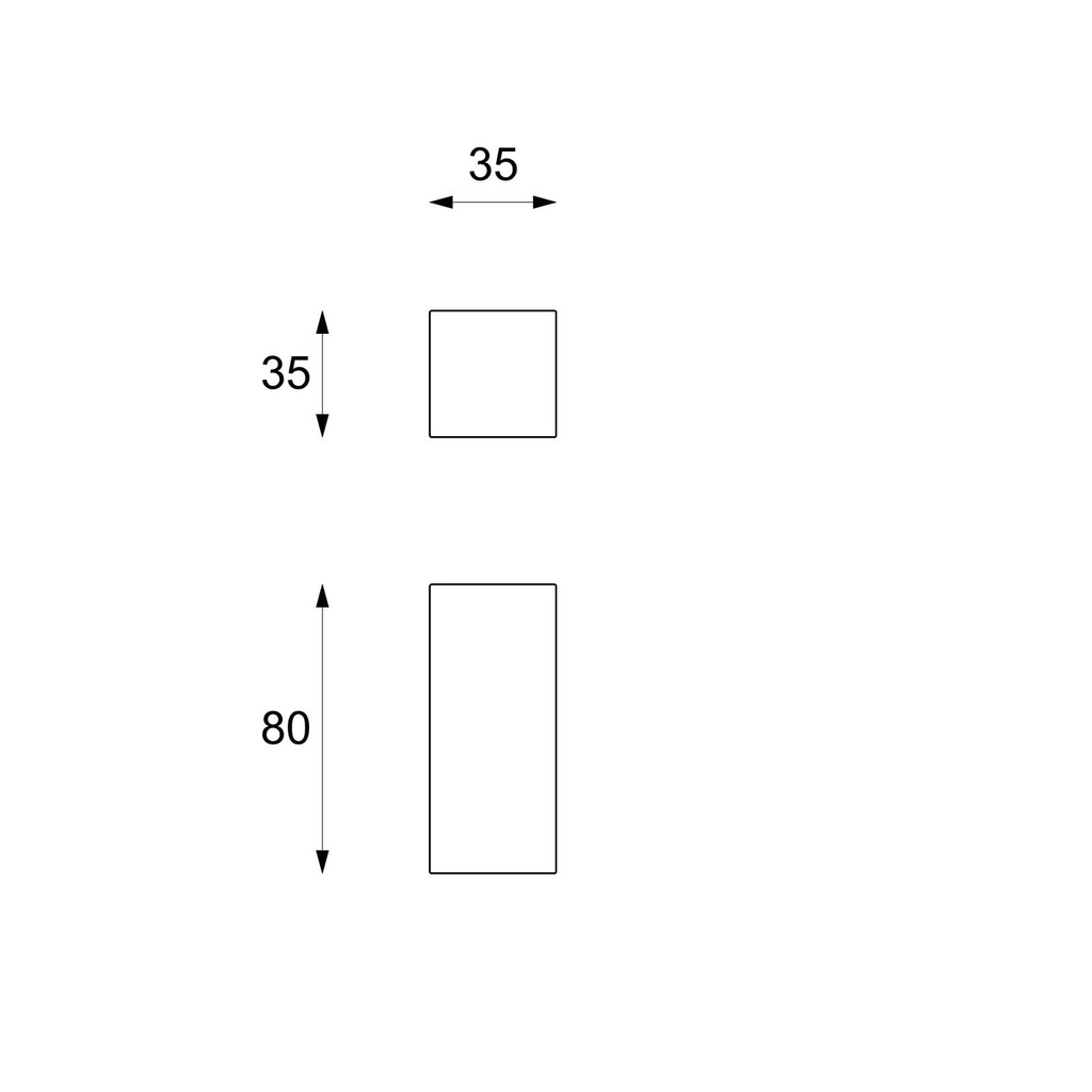 Colonna elegante 35x35x80h cm, struttura interna in compensato marino, base in pietra fossile Gray Stone, finitura grigia