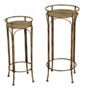 Colonnina da ingresso in legno marrone tondo 1-2