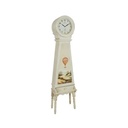 Colonnina dipinta con orologio - 43,5x27x176,5 cm