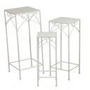 Colonnina Metallo Milena 1-3 Quadra Alta Bianco 30x30h73