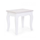 Comodino shabby in MDF Bianco CHARLENE 41x30x h38 cm