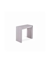 Consolle allungabile in Mdf laccato e melaminico, 90x42,5/302,5x76 cm, colore grigio antigraffio