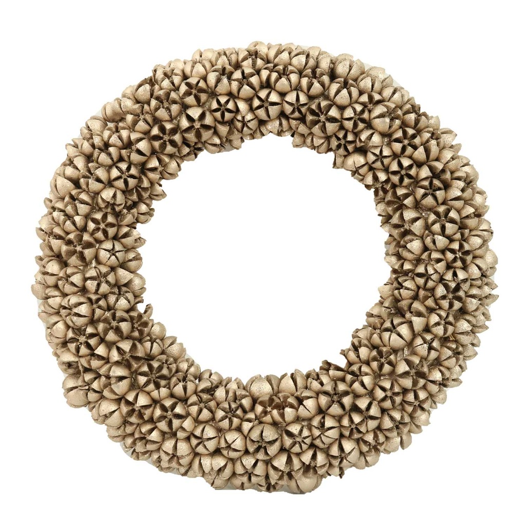 Coroncina glitter champagne ø46h8