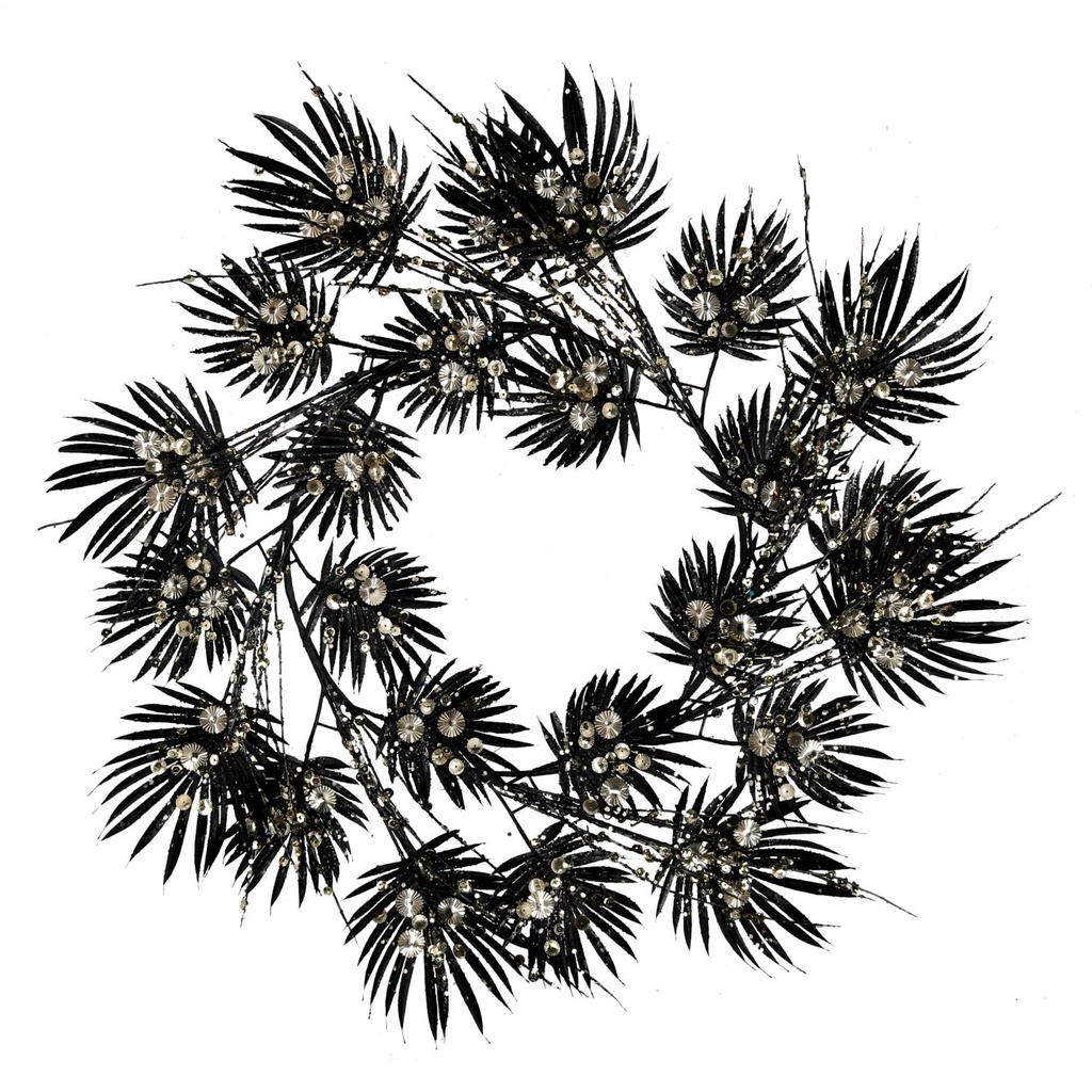 Coroncina Nero e Oro cm øh26 - Elegante e Raffinato Oggetto per Decorare il Tuo Spazio