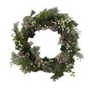 Coroncina bianca tonda in plastica ø56 cm