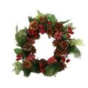 Coroncina rossa in plastica tonda ø37 cm