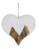 Cuore Innevato Grande - Dimensioni 39x41 cm