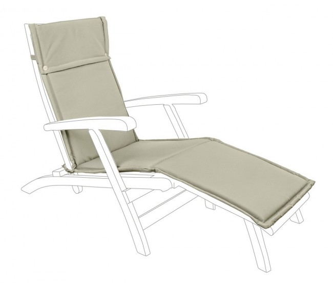 Cuscino Olefin Corda Steamer - Imbottitura 200gr/m2, Idrorepellente, Sfoderabile con Cerniera Lampo a Scomparsa, Spessore Seduta 3cm