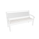 Cuscino Panca 3 Posti Poly 180